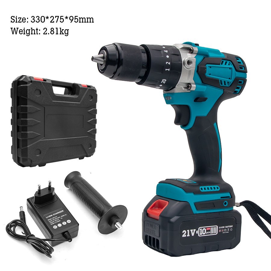 大功率无刷锂电冲击钻充电钻